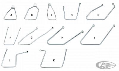 302116 - GZP Chrome Saddlebag supports FLST84-06