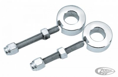 339107 - V-Twin Chrome Rear Axle adjuster kit F*ST86