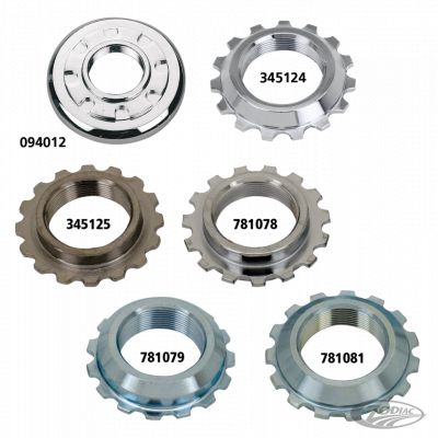 345125 - GZP Chrome Bearing jam nut # 48330-48A