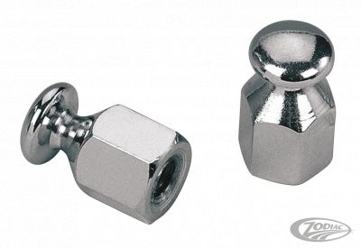 345161 - GZP Chrome bungee nut 3/8-24 UNF pair