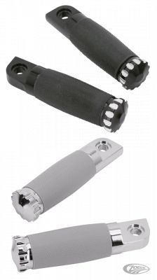 351995 - GZP Chrome Turbo footpegs gray rubber