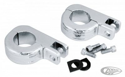 362123 - GZP Chrome billet foot peg bar mounts