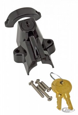 370047 - GZP Gloss black Helmet lock and key kit