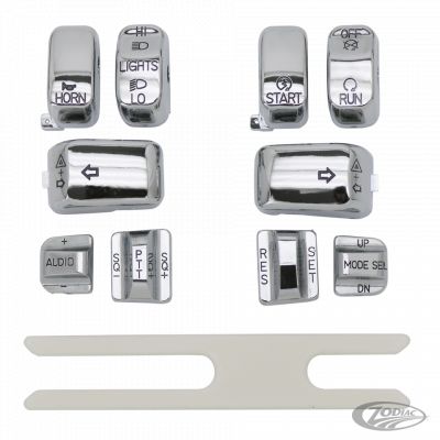 370851 - GZP Chr switch cap kit FLHT/C96UP