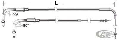 638722 - Barnett Throttle cable Stealth HSR96-up LN=40"