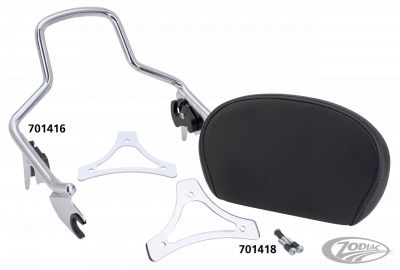 701418 - V-Twin Short Passenger Back Pad Smooth