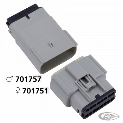 701757 - NAMZ Molex 07Up 16-Position Male Gray OEM7249