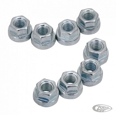 701969 - 8pck James 5/16-24 hex flange nut