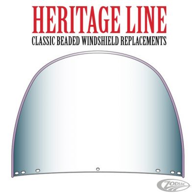 710669 - National Cycle Replacement TOP Windshield CLEAR beaded