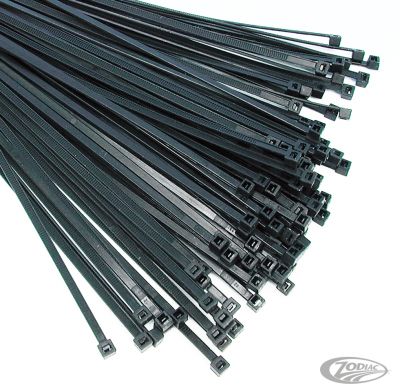 711881 - WÜRTH 100pck cable ties 4" black