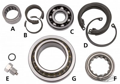 712883 - GZP Ball bearing, door to mainshaft, BT14-up