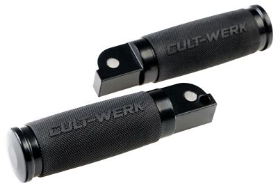 717865 - CULT WERK Foot Pegs PA Racing Black HD18-Up