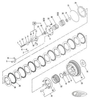 721341 - Eastern Coupling, clutch cable #34920-71