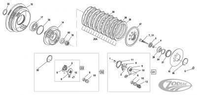 721921 - Barnett Carbon clutch kit BT90-97  XL91-up