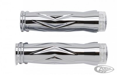 722493 - RBS Twister gripset chrome w/LED turnsig