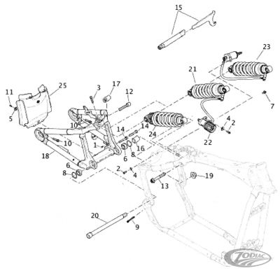 723093 - Eastern Swingarm Bearings & Clips
