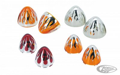 723325 - GZP Flame bullet lenses Amber rear FL-style