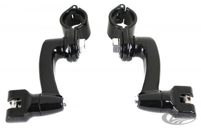 724367 - V-Twin Highway Bar Peg Mounts Black