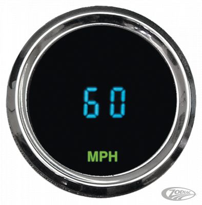 731448 - Dakota Digital Round Mini Speedometer 2-1/16" MPH