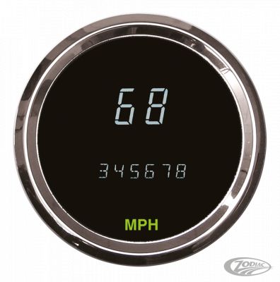731494 - Dakota Digital Round Digital Speedometer 3-3/8" KPH+MPH