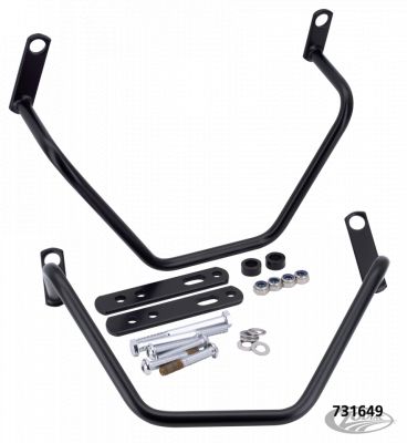 731649 - FEHLING Black Saddle Bag Supports FXD06-17