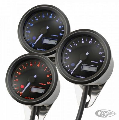 732963 - DAYTONA Velona 48mm 9000RPM 3 colour tacho blk