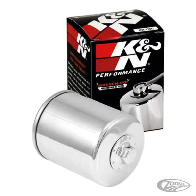 733819 - K&N Chrome Wrench-Off Oil filter long