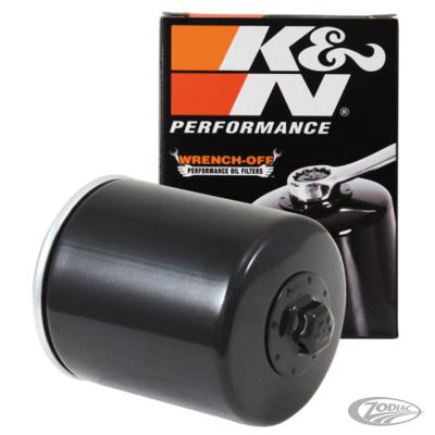 733820 - K&N Black Wrench-Off Oil filter short