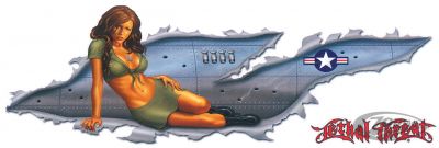 734067 - LeThaL ThReaT Bomber Girl Left Decal