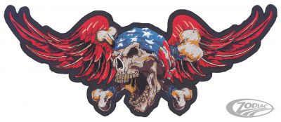 734087 - LeThaL ThReaT USA Death Skull patch 12"x5"