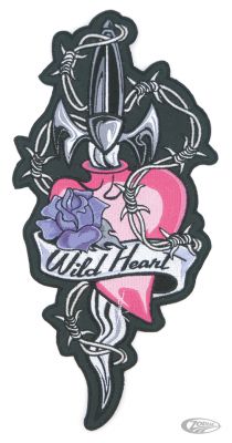 734351 - LeThaL ThReaT Heart `n Dagger 11X5.5 Patch