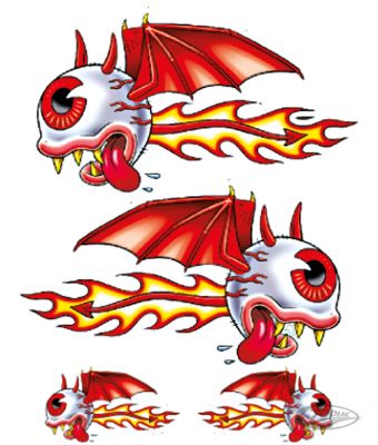 734604 - LeThaL ThReaT DEVIL EYES 6"X8"