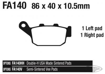 734744 - EBC-HH Buell RR brake pads