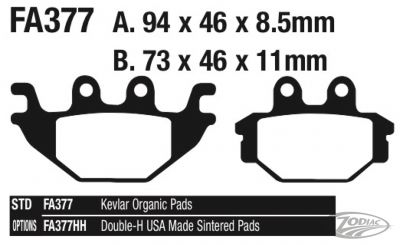 734757 - EBC RR brake pads Indian Scout 15-16