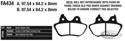 734780 - EBC-V F*ST06-07 RR brake pads