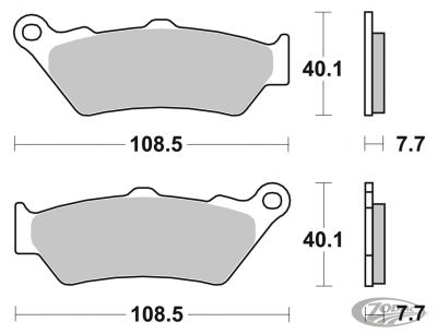 734783 - SBS HS FR Brake pads XG16-20 Scout 17-up