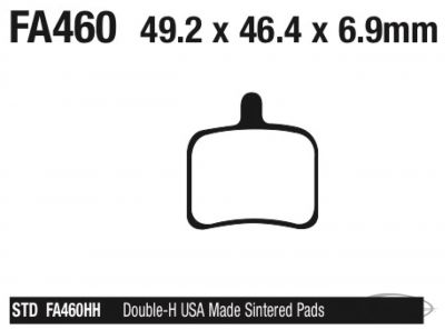 734788 - EBC-HH Buell 1125R08-10 rear brake pads