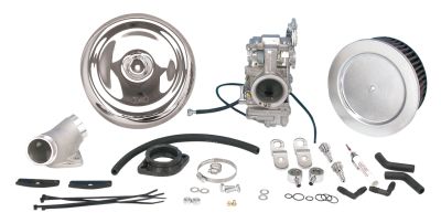 735036 - Mikuni HSR45 Carb + Cable Polished