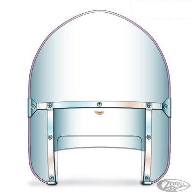 735353 - National Cycle NC Heritage 5-Bolt HD Peaked Top Clear