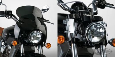 735374 - National Cycle Wave QR windshield kit Scout chrome