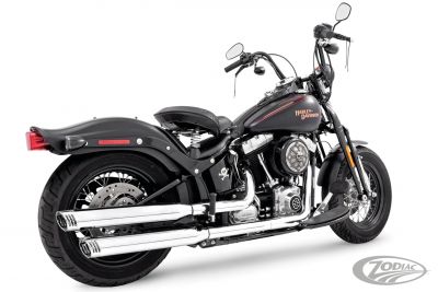 735814 - FREEDOM RACING SLIP-ONS ALL CHROME FLSTF07-17