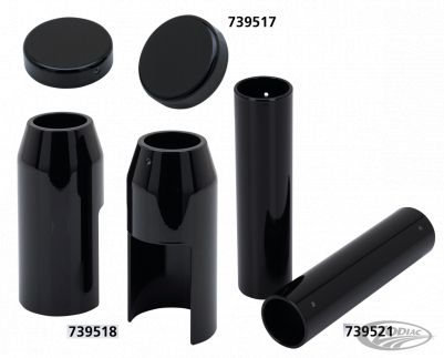 739518 - DMP Low. Fork Cover BLK FXD07-17 ST18-up