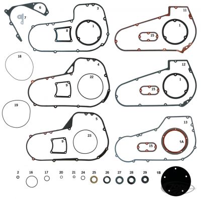 740376 - JAMES 10pck Transmission to chaincover gasket