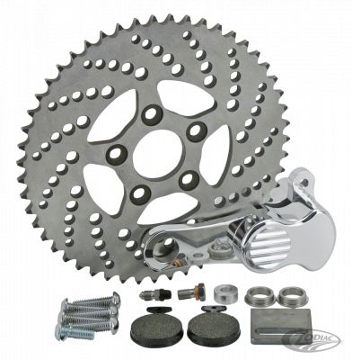 741098 - KUSTOM TECH Sprocket disc kit drilled 51T polished