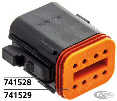 741528 - DEUTSCH 8 Pole black socket housing