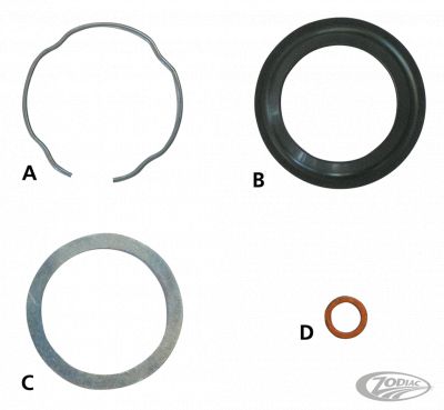 742398 - JAMES Fork dust seal 39mm forks Each