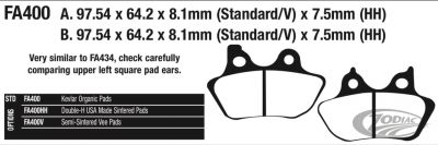 743007 - EBC Brake pads BT00-07 XL00-03 front