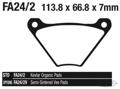 743040 - EBC Brake Pads FX rear FL front/rear