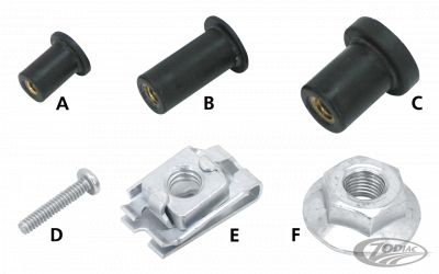 744107 - GZP GHDP Well nut 1/4-20x1