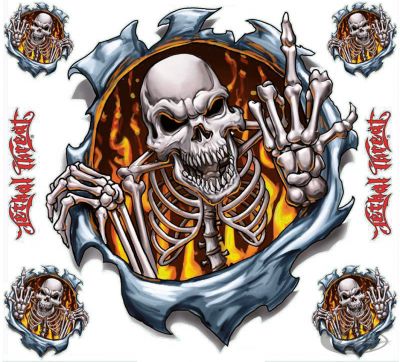 745274 - LeThaL ThReaT Fire Finger decal